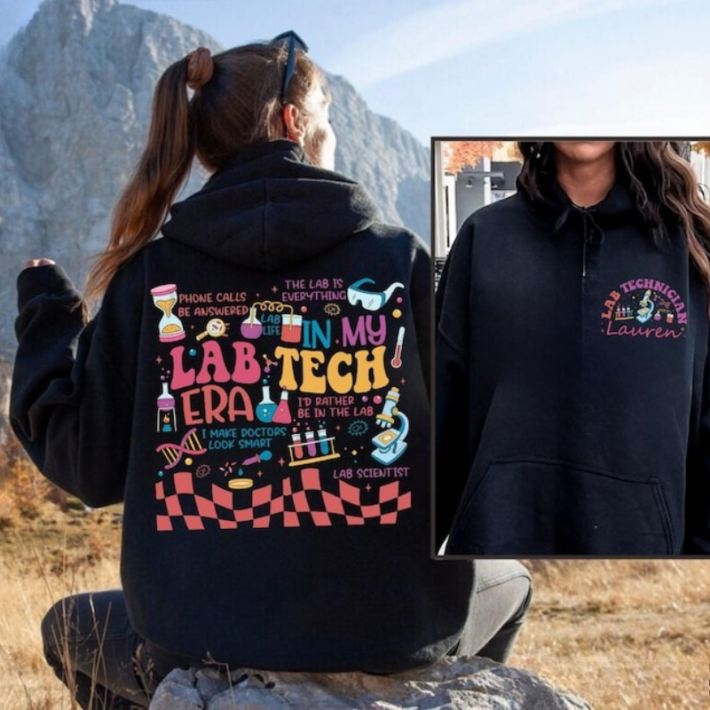 Medical Lab Gifts - Personalized Lab Tech Sweatshirt in My
