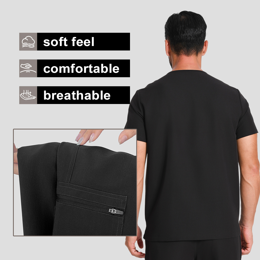 KUNGFU SCRUBS Men Surgical Uni - Medical Lab Uniform บทวิจารณ์และราคา