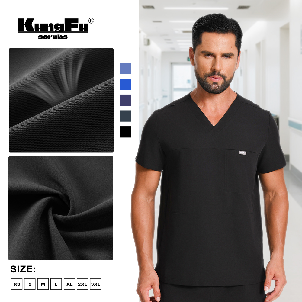 KUNGFU SCRUBS Men Surgical Uni - Medical Lab Uniform บทวิจารณ์และราคา