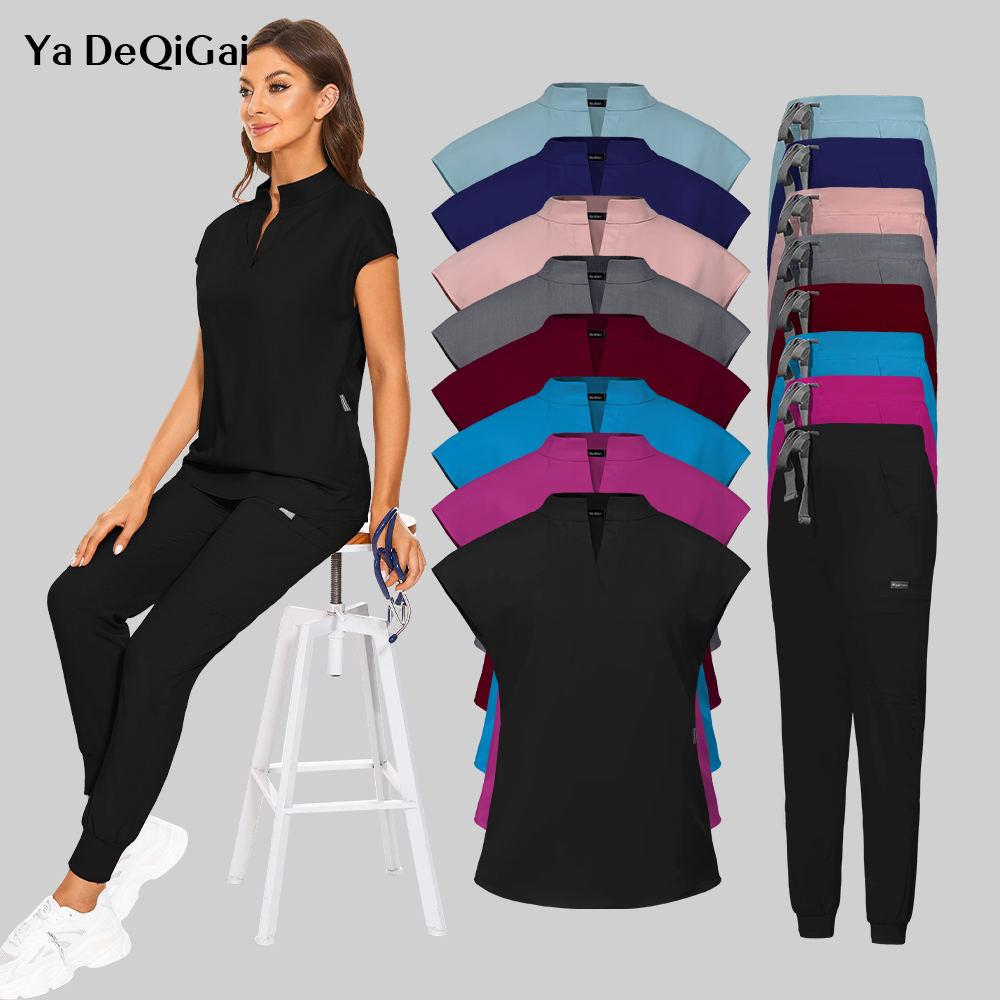Plus Size Scrubs Set Women Med - Medical Lab Uniform บทวิจารณ์และราคา
