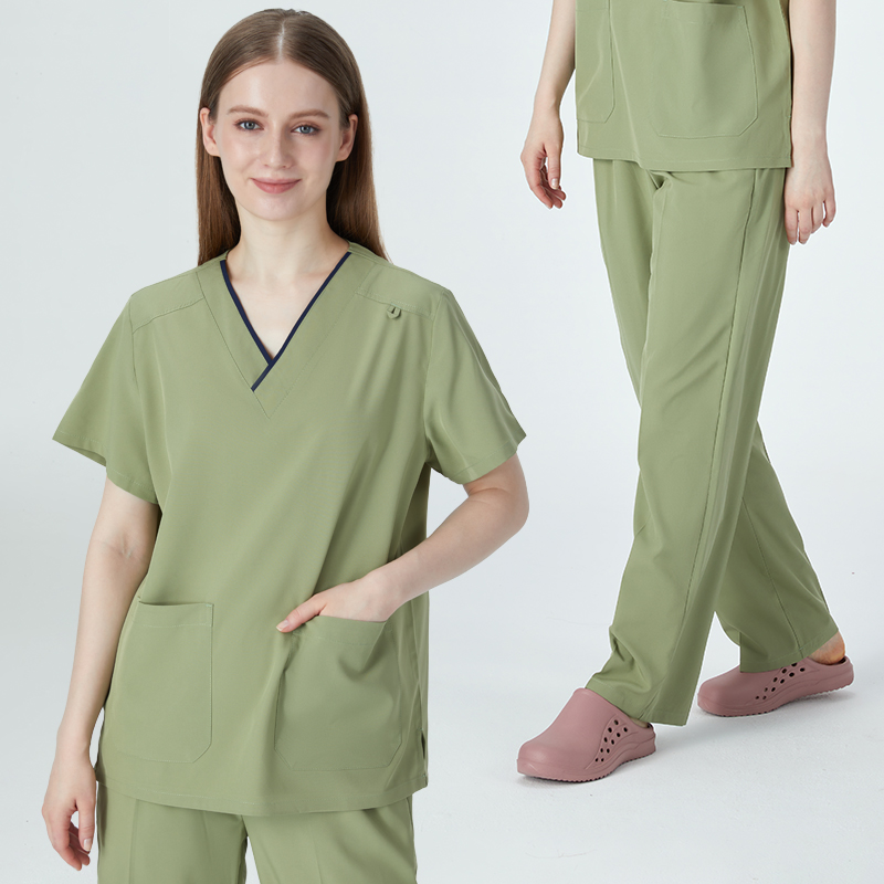Women Uniform Scrubs Polyester - Medical Lab Uniform บทวิจารณ์และราคา