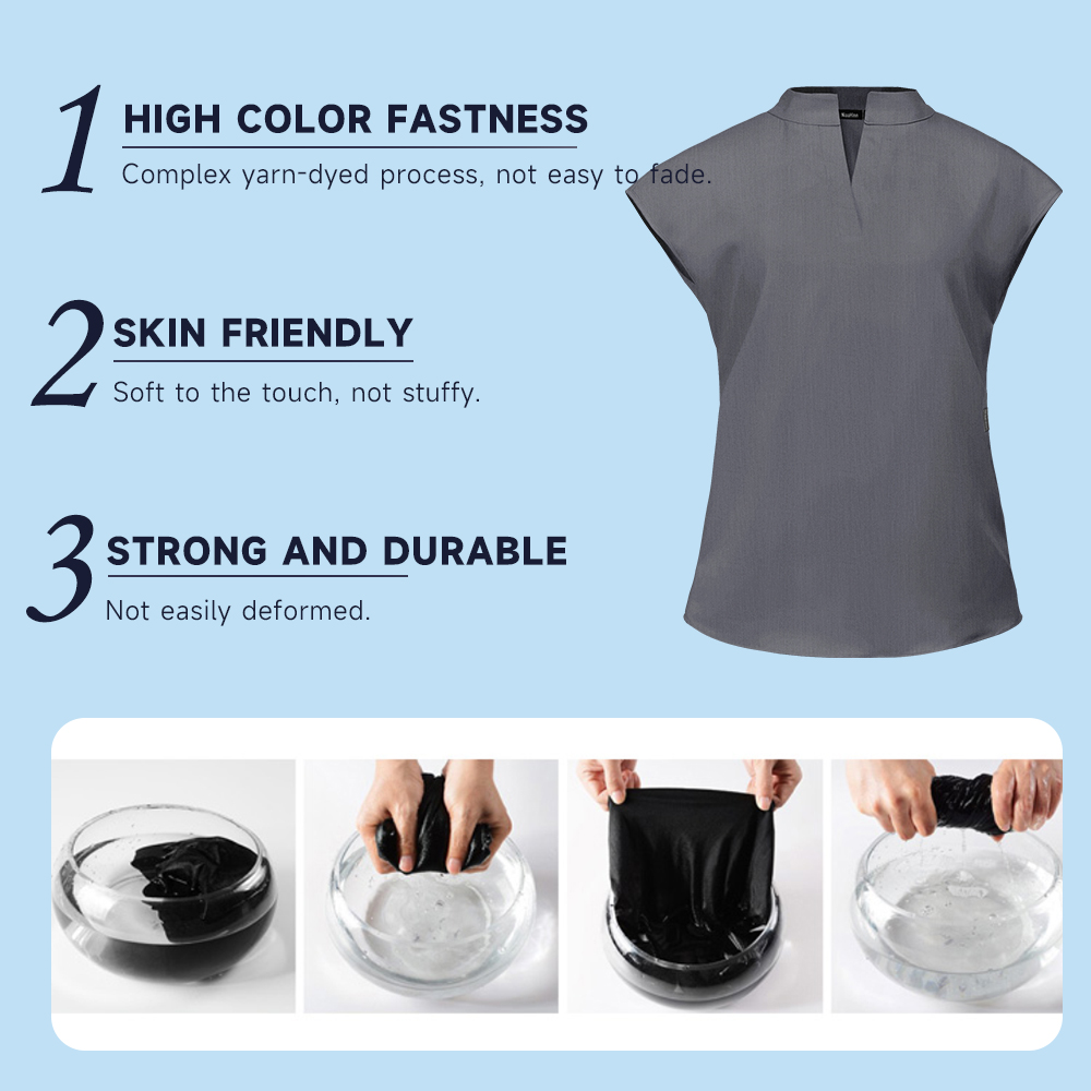 Fashion Stand Collar Scrubs To - Medical Lab Uniform บทวิจารณ์และราคา
