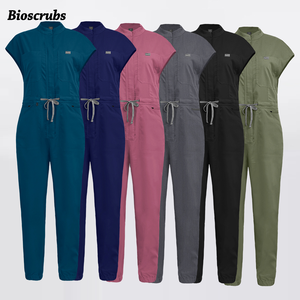 Short Sleeve Jumpsuits Dentist - Medical Lab Uniform บทวิจารณ์และราคา