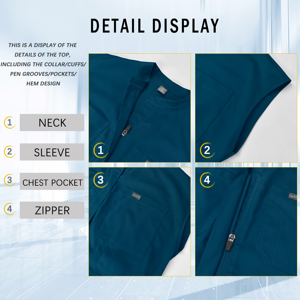 Short Sleeve Jumpsuits Dentist - Medical Lab Uniform บทวิจารณ์และราคา