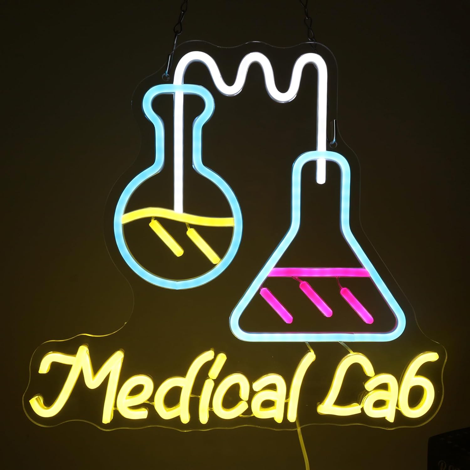 Science Laboratory Neon Sign U - Medical Lab Gifts บทวิจารณ์และราคา