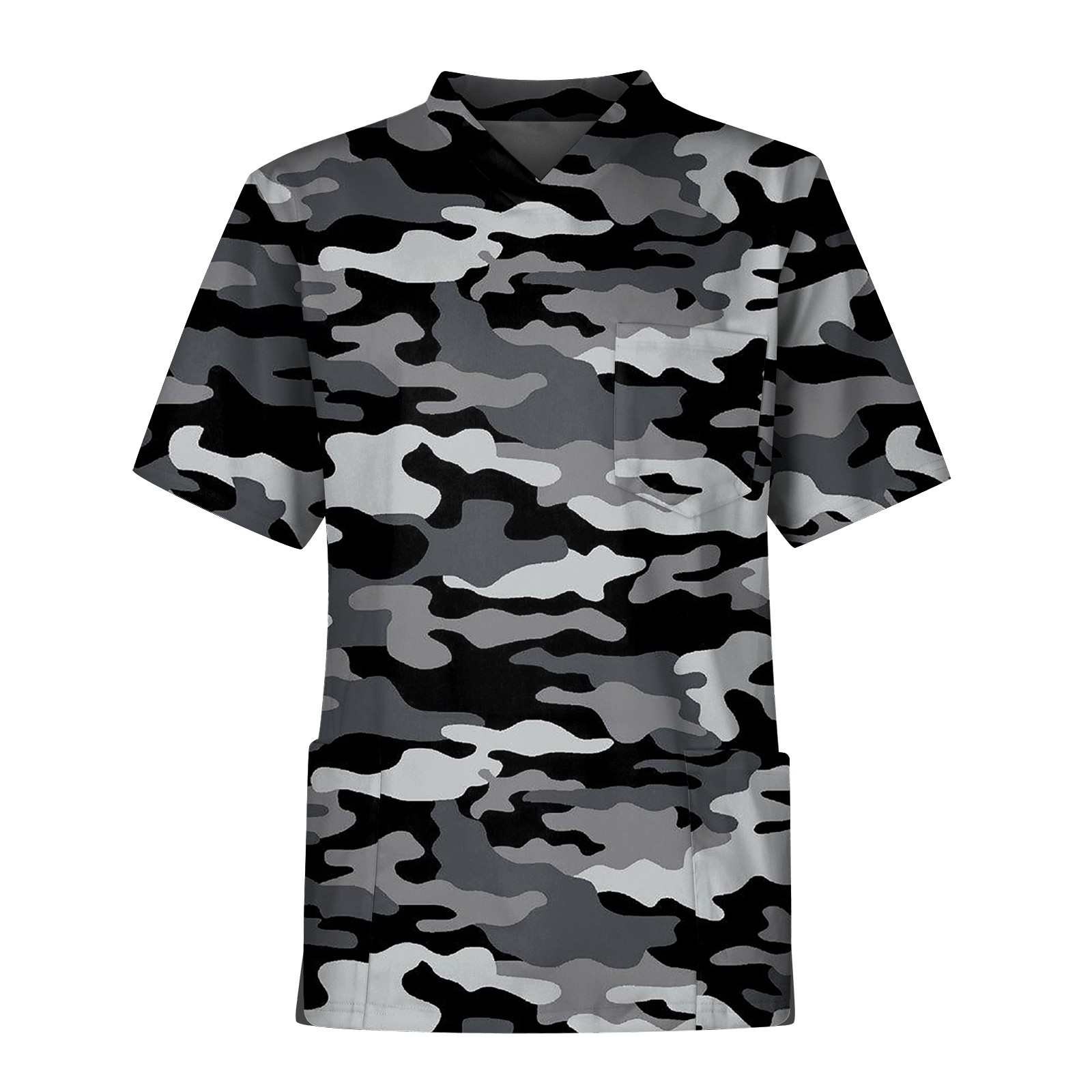 Men'S Camouflage Print Nurse U - Medical Lab Uniform บทวิจารณ์และราคา