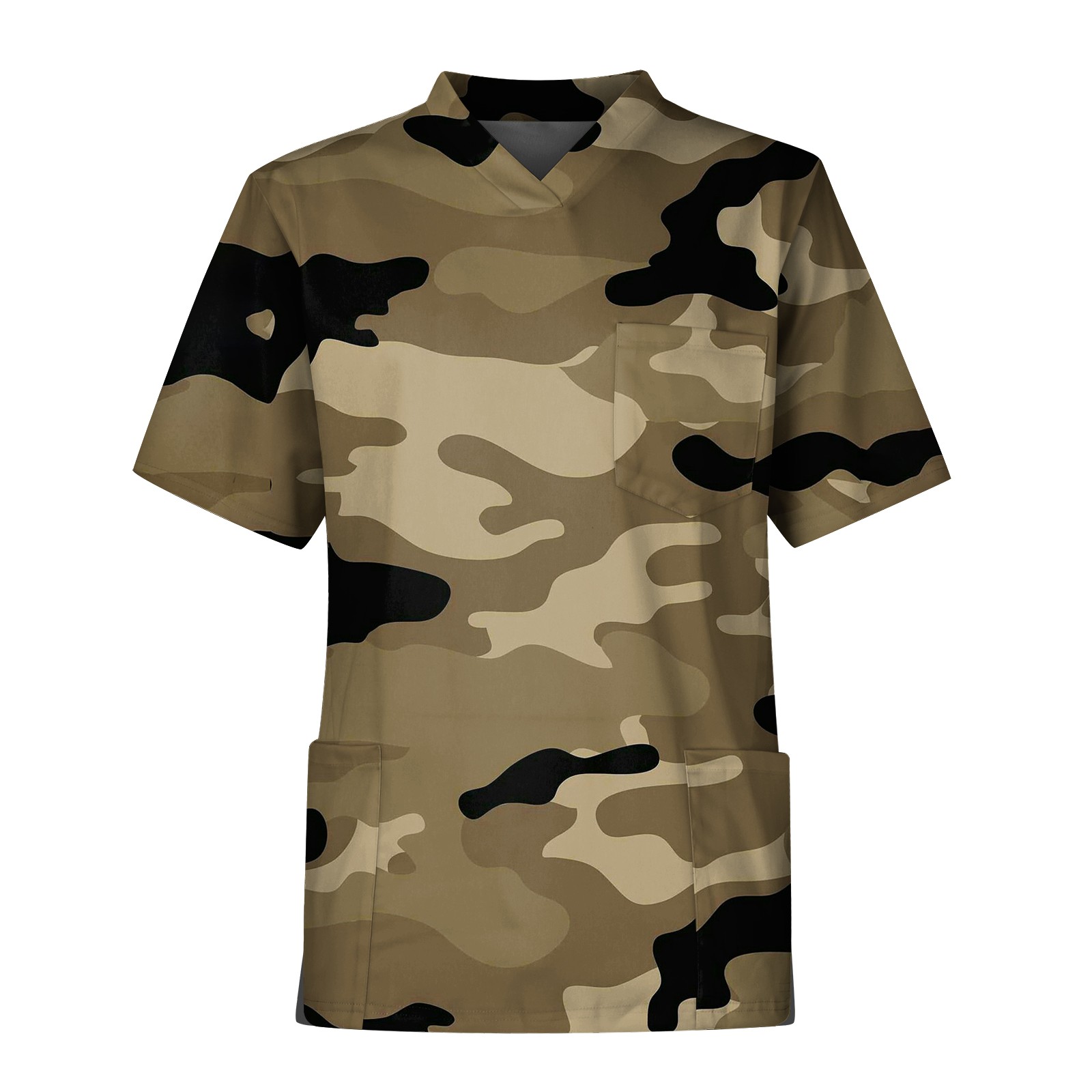 Men'S Camouflage Print Nurse U - Medical Lab Uniform บทวิจารณ์และราคา