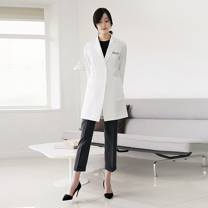 Slim Fit Long Sve Medical Doct - Medical Lab Design บทวิจารณ์และราคา
