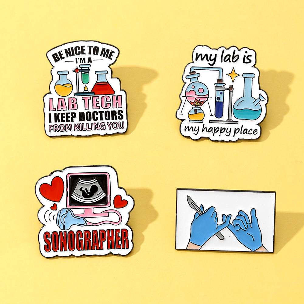 4pcs My Lab Is My Happy Place  - Medical Lab Gifts บทวิจารณ์และราคา