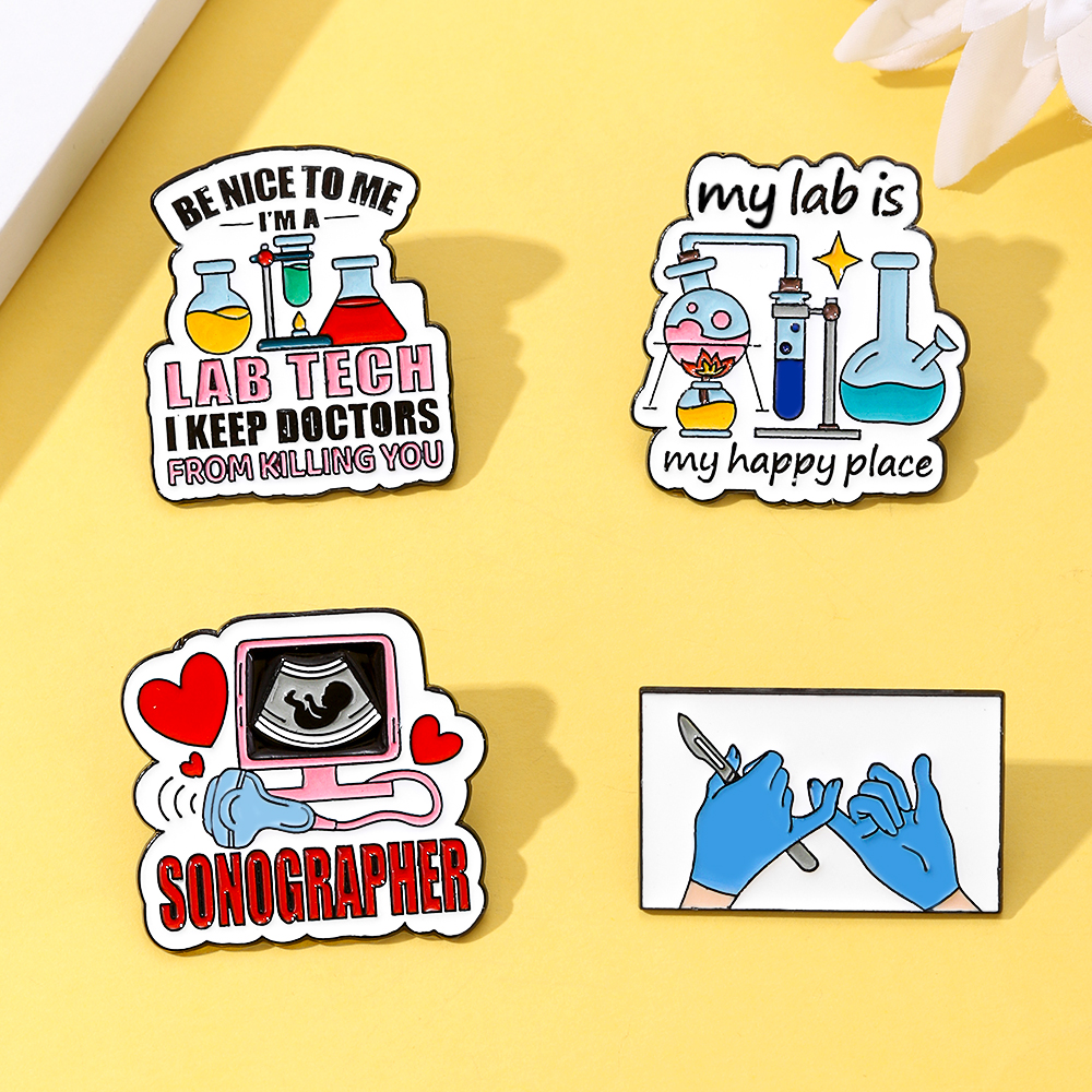 4pcs My Lab Is My Happy Place  - Medical Lab Gifts บทวิจารณ์และราคา