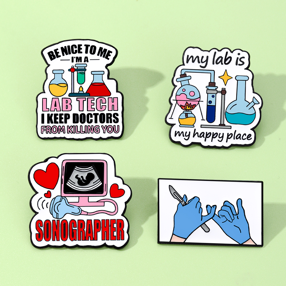 4pcs My Lab Is My Happy Place  - Medical Lab Gifts บทวิจารณ์และราคา