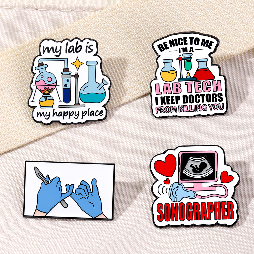 4pcs My Lab Is My Happy Place  - Medical Lab Gifts บทวิจารณ์และราคา
