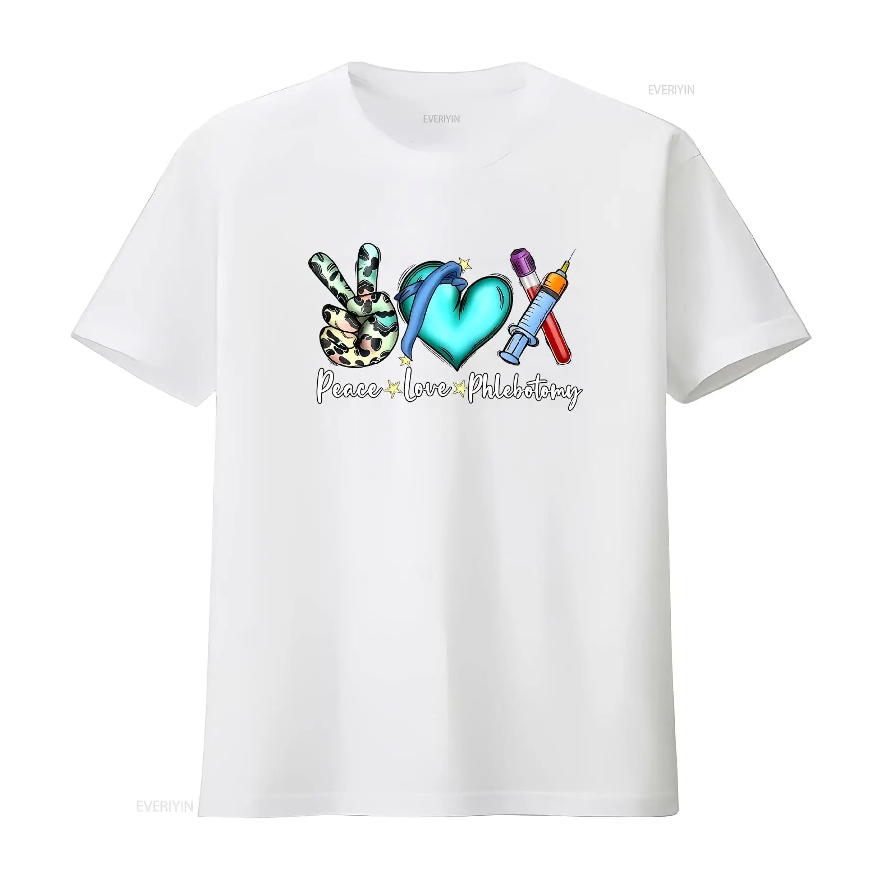 Peace Love Phlebotomy T Shirt  - Medical Lab Design บทวิจารณ์และราคา