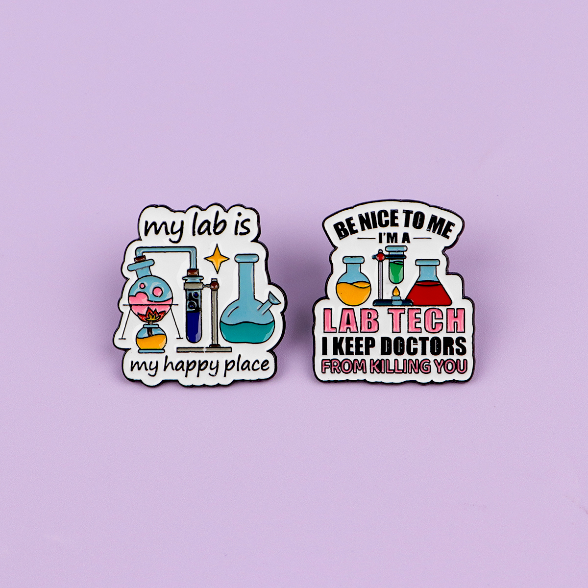 Funny Lab Tech Enamel Pins Set - Medical Lab Gifts บทวิจารณ์และราคา