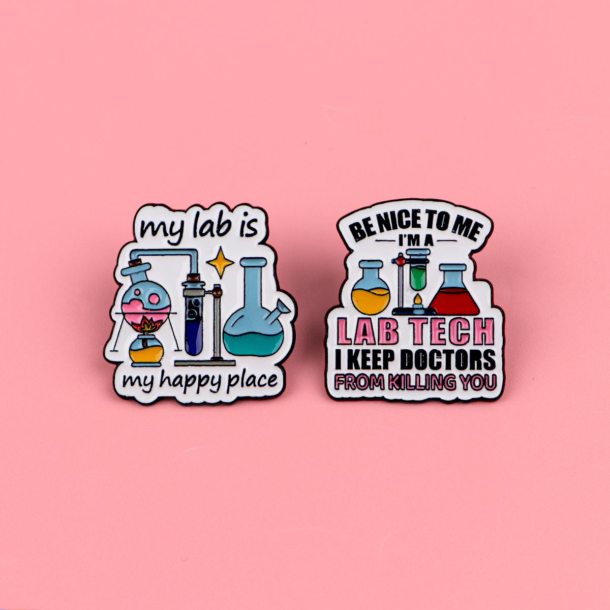 Funny Lab Tech Enamel Pins Set - Medical Lab Gifts บทวิจารณ์และราคา