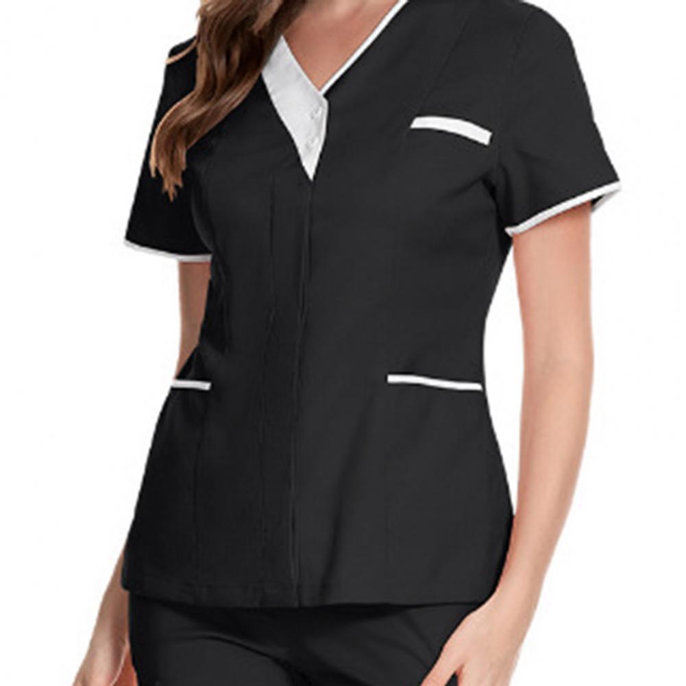 2025 V-neck Short Sleeve Tops  - Medical Lab Uniform บทวิจารณ์และราคา