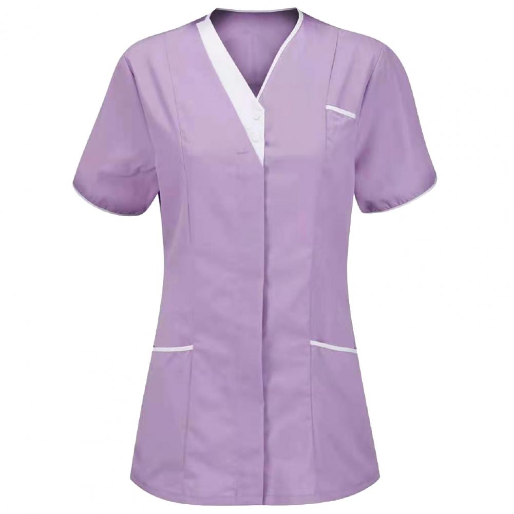 2025 V-neck Short Sleeve Tops  - Medical Lab Uniform บทวิจารณ์และราคา