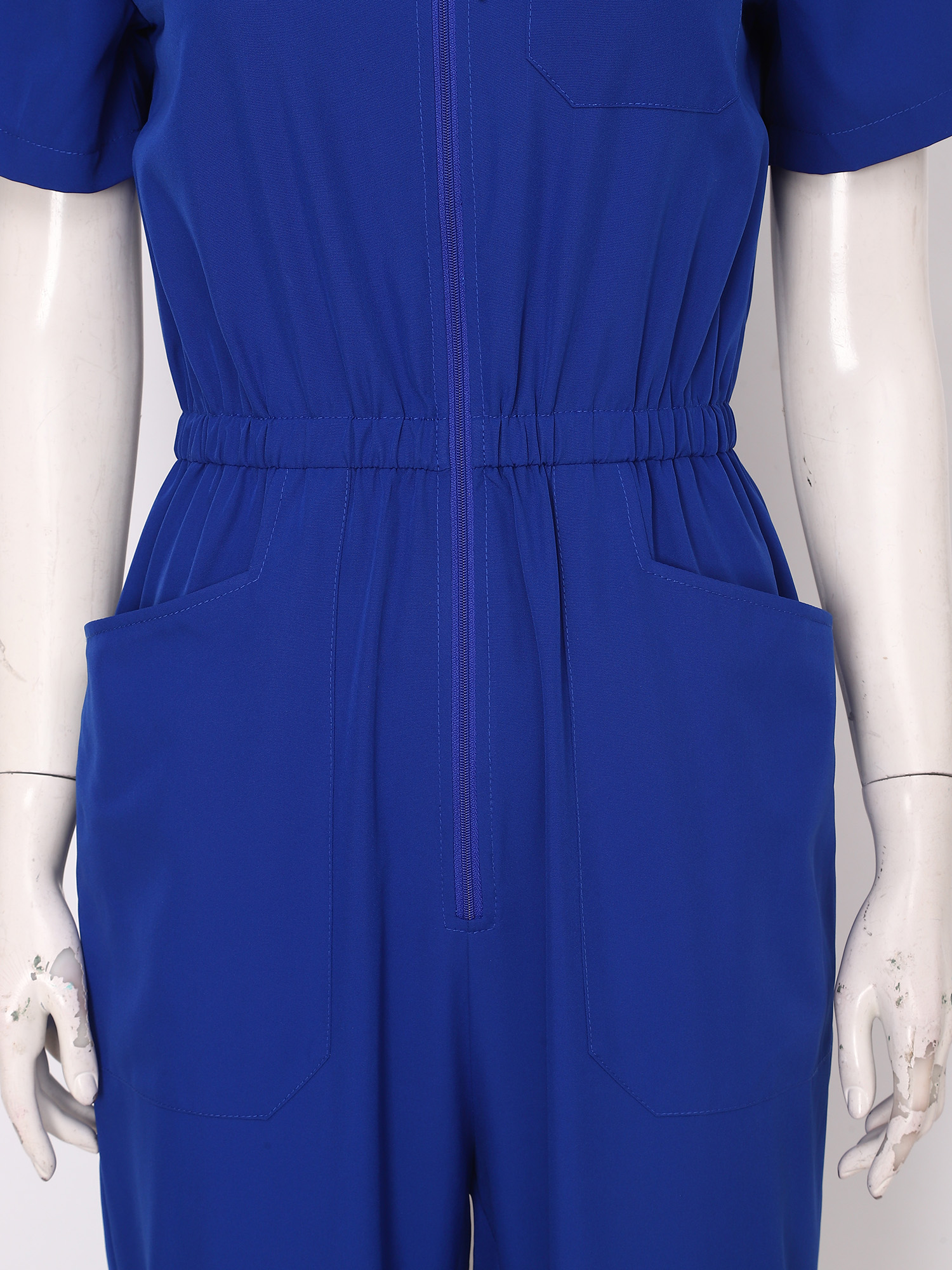 Women Short Sleeve Scrub Jumps - Medical Lab Uniform บทวิจารณ์และราคา